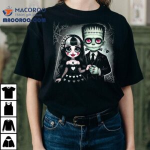 Halloween Lovers Frankenstein Skeleton For Family Shirt