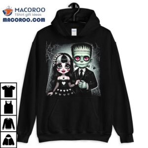 Halloween Lovers Frankenstein Skeleton For Family Tshirt
