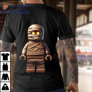 Halloween Master Builder Mummy Kids Building Blocks Bricks Tshirt