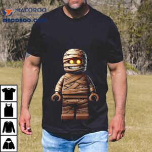 Halloween Master Builder Mummy Kids Building Blocks Bricks Tshirt