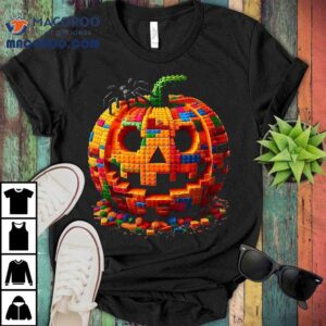 Halloween Master Builder Pumpkin Kids Building Blocks Bricks Shirt