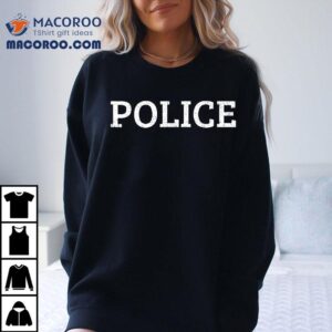 Halloween Policeman Costume Police Officer Shirt
