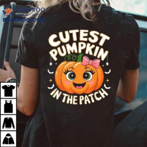 Halloween Shirts For Girls Kids Cutest Pumpkin In The Patch Shirt
