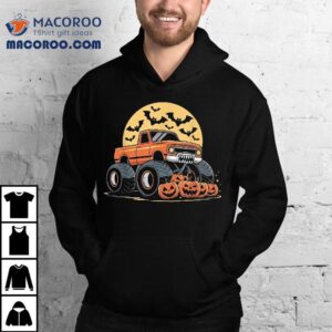 Halloween S For Kids Boys Monster Truck Pumpkins Tshirt