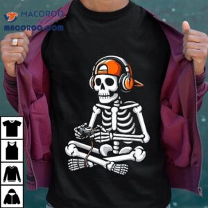 Halloween S For Kids Toddler Skeleton Gamer Gaming Boys Tshirt