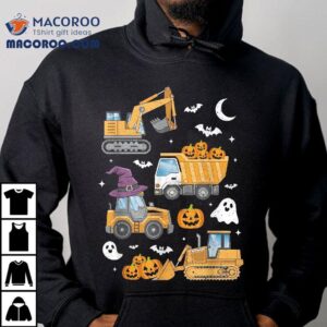 Halloween Shirts For Kids Toddlers Construction Trucks Boys Shirt