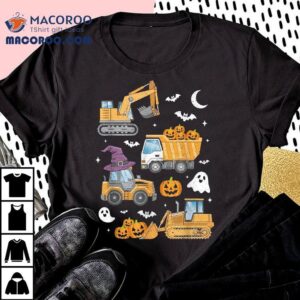 Halloween S For Kids Toddlers Construction Trucks Boys Tshirt