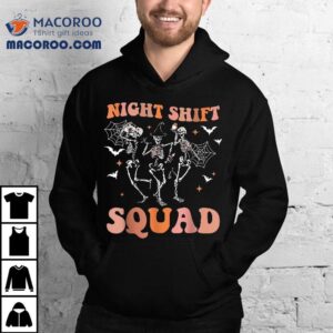 Halloween Skeleton Dancing Nurse Night Squad Shif Tshirt