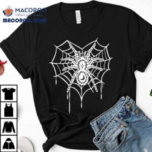 Halloween Spider Heart Web Shirt
