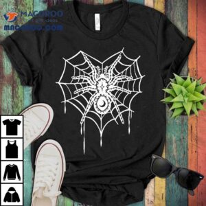 Halloween Spider Heart Web Shirt
