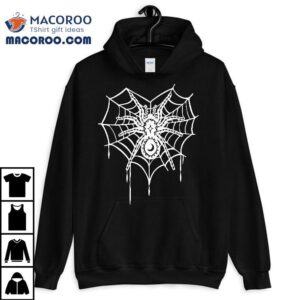 Halloween Spider Heart Web Tshirt