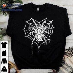Halloween Spider Heart Web Tshirt