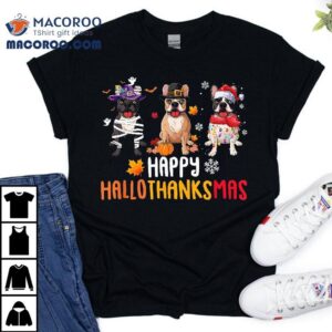 Halloween Thanksgiving Christmas Funny French Bulldog Dogs Shirt