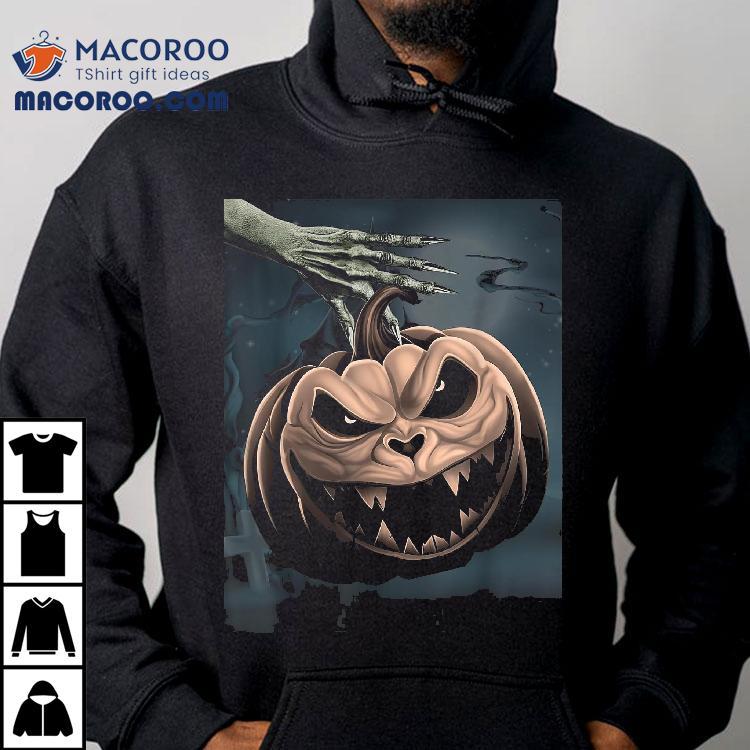Halloween Witch And Pumpkin Spooky Nigh Tshirt 