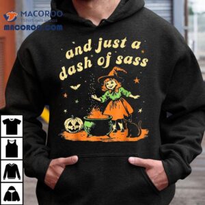 Halloween Witch Toddler And Just A Dash Of Sass Tshirt