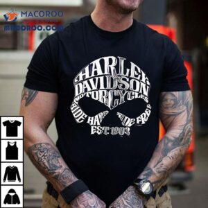 Harley Davidson Motorcycle Est Mask Tshirt