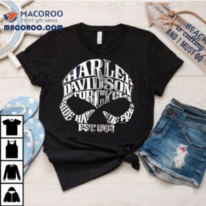 Harley Davidson Motorcycle Est Mask Tshirt