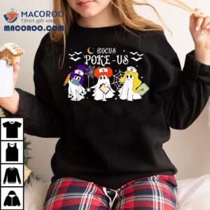 Hocus Poke-us Witch Nurse Halloween Medical Lab Tech Spooky Shirt