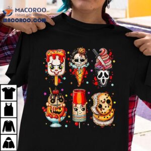 Horror Movie Summer Popsicle Halloween Ice Cream Summerween Shirt
