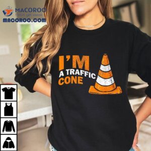 I Am A Traffic Cone Halloween Costume I M Lazy Easy Tshirt