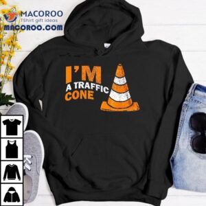 I Am A Traffic Cone Halloween Costume I M Lazy Easy Tshirt