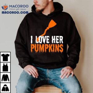 I Love His Broomstick Her Pumpkins Halloween Couples Shirt
