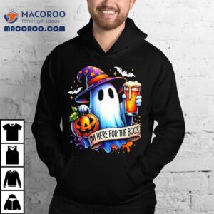 I’m Just Here For The Boos Funny Halloween Ghost Shirt