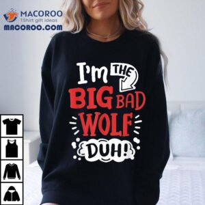 I M The Bad Wolf Funny Easy Halloween Costume Kids Tshirt