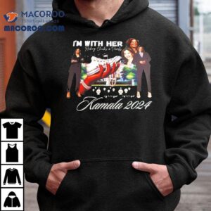 I M With Here Kamala Harris Rocking Chucks And Pearls Tshirt