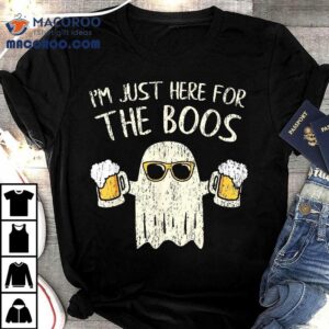 Im Just Here For The Boos Funny Gift Halloween Ghost Shirt