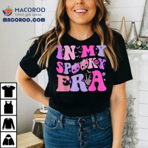 In My Spooky Era Groovy Hippie Halloween Ghost Girls Shirt