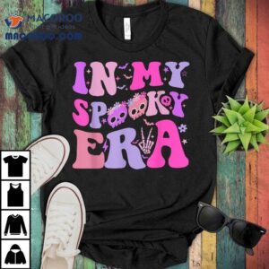 In My Spooky Era Groovy Hippie Halloween Ghost Girls Tshirt