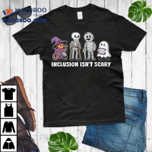 Inclusion Isn’t Scary Slp Halloween Sped Teacher Ghost Mummy Shirt