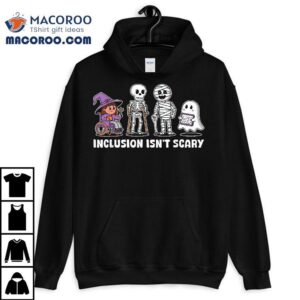 Inclusion Isn T Scary Slp Halloween Sped Teacher Ghost Mummy Tshirt