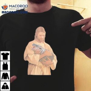 Jesus Moo Deng Shirt 1 Jesus Moo Deng Tshirt