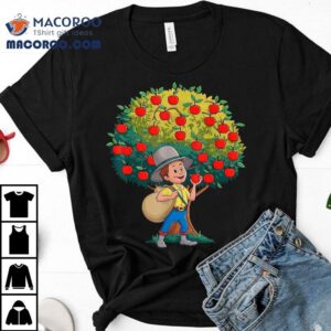 Johnny Appleseed Costume Kids Girls Planted Apple Trees Shirt