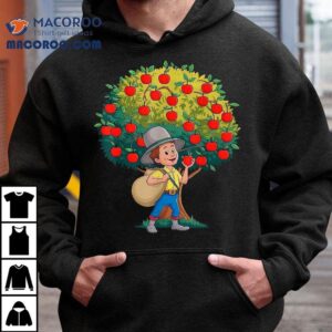 Johnny Appleseed Costume Kids Girls Planted Apple Trees Shirt