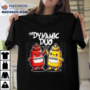 Ketchup Mustard Dynamic Duo Best Friends Funny Condi Tshirt