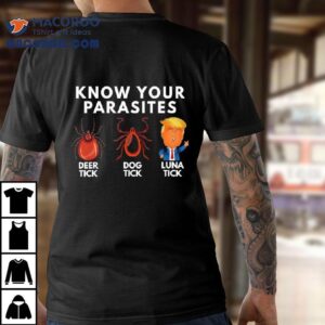 Know Your Parasites Deer Tick Dog Tick Luna Tick Anti Trump Shirt