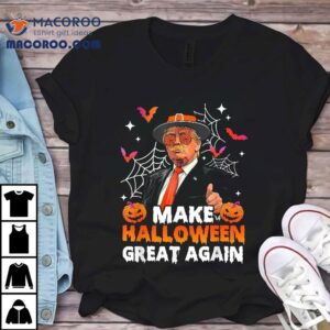 Make Halloween Great Again Funny Trump Spooky Season Witch Tshirt
