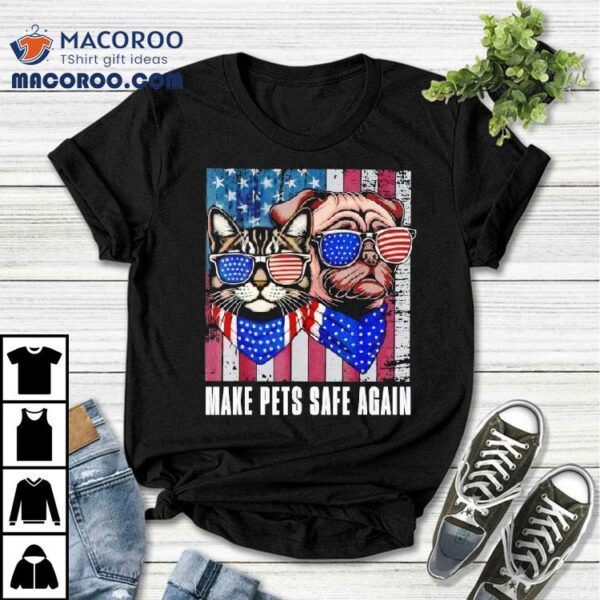 Make Pets Safe Again Trump Harris Debate Eating The Dogs Cat Shirt