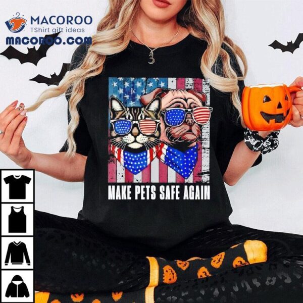 Make Pets Safe Again Trump Harris Debate Eating The Dogs Cat Shirt