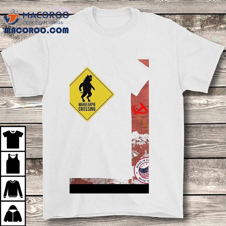 Manbearpig Crossing South Park Shirt Manbearpig Crossing South Park Shirt