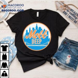Mobb Deep Style New York Mets Logo Tshirt