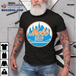 Mobb Deep Style New York Mets Logo Tshirt