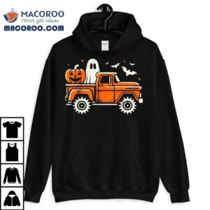 Monster Truck Shirt For Kids Boys Pumpkin Ghost Halloween