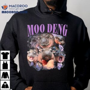 Moo Deng Baby Pygmy Hippo Cute Zoo For Family Tee Shirt