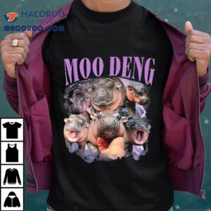 Moo Deng Baby Pygmy Hippo Cute Zoo For Family Tee Tshirt