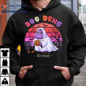 Moo Deng Hippo Baby Pygmy Hippopotamus Fun Halloween Costume Shirt