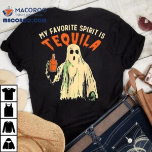 My Favorite Spirit Is Tequila Funny Halloween Party Adul Tshirt